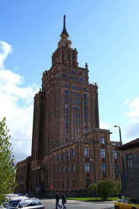 Latvian Academy of Sciences, aka Stalins födelsedagstårta.